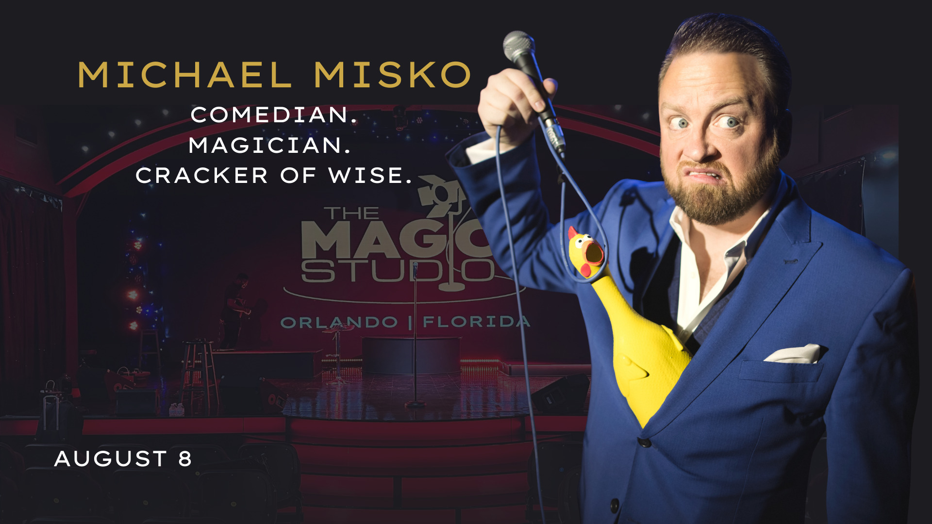 Michael Misko: Comedian. Magician. Cracker of Wise